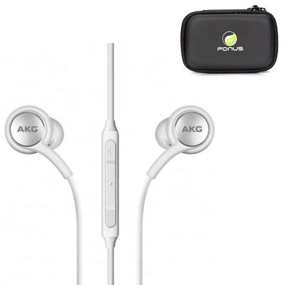 Headphones Hands-free Authentic AKG Earphones Earbuds with Hard Headset Case Q3V for Blackview BV9000 Pro, BV8000 Pro - BLU S1, Vivo XL4 XI, Studio X8 HD, Pure View, Life One X3