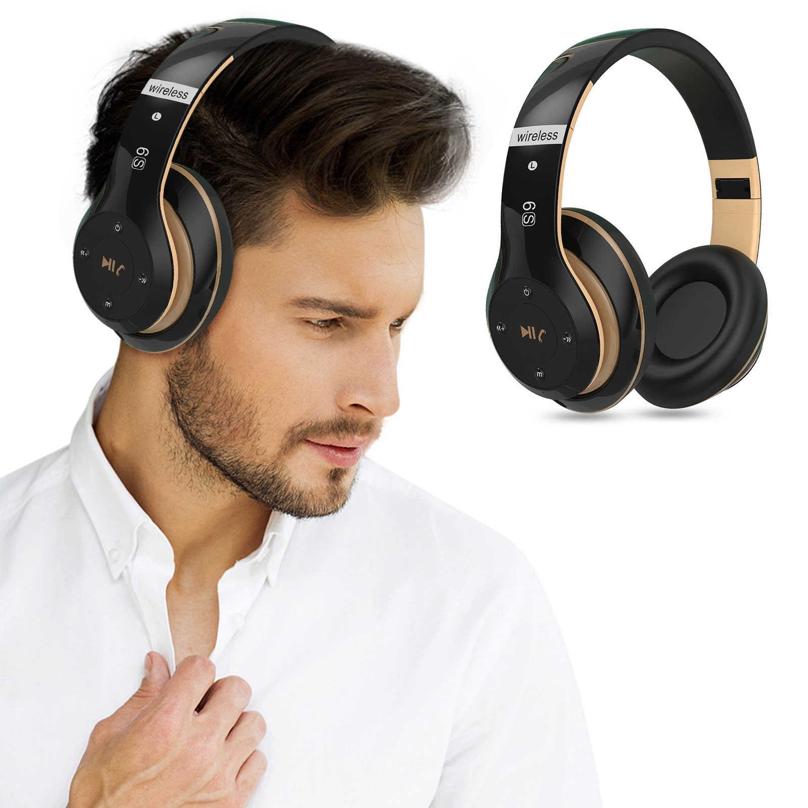 Headgear Wireless Bluetooth 4.1 Over Ear Headphones