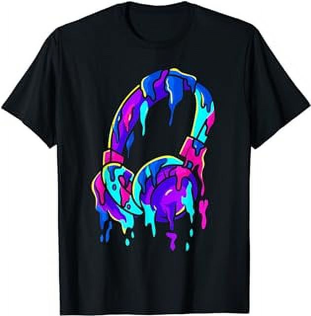 Headphones Melting Headphone Music Lover Musician DJs Music TShirt