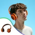 thumbnail image 1 of Headphones with Mic for Pc Soft Memory Earmuffs New Bluetooth Headset Mobile Phone and Computer Universal Folding Children Learning Wireless Bluetooth Wireless Headphones with Noise Cancelling, 1 of 8