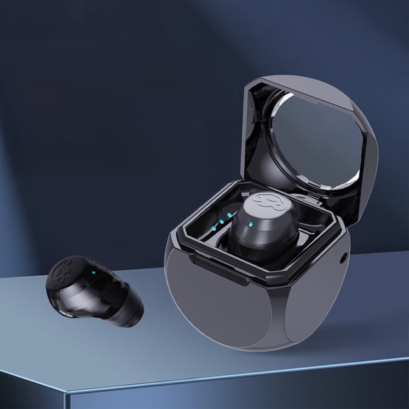 Headphones – Mini One Ear In Ear High Battery Low Latency With Compartment Battery Digital Display 5.4 Sports Bluetooth Earbud Earphones