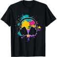 thumbnail image 1 of Headphones Music Lover Colorful Music T-Shirt, 1 of 3