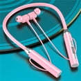 thumbnail image 1 of Headphones Neck Wireless Bluetooth Headphones Multi-Function Sports Earbuds In-Ear 5.0 Unisex Maximum Comfort Bluetooth Headset, 1 of 4