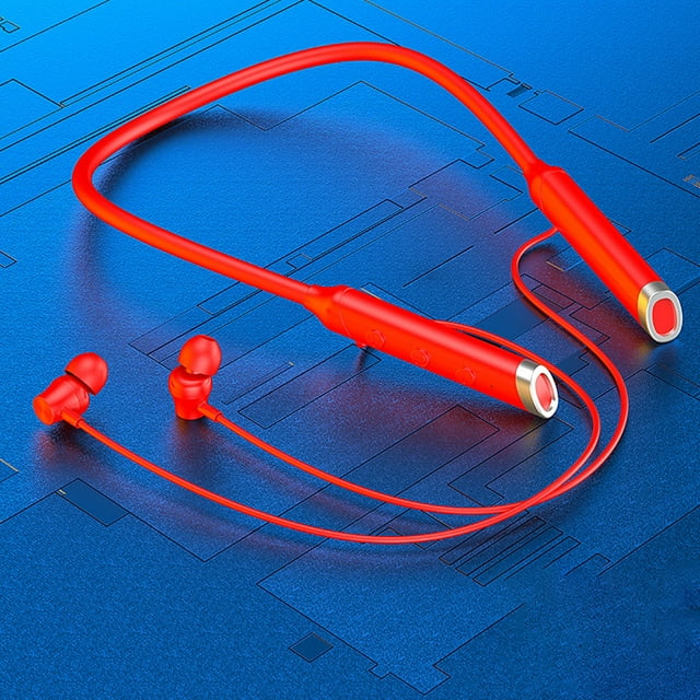 Headphones New AI- Voice Assistant Neck Hanging Bluetooth Earphones In Ear and Neck Hanging Long Standby With Magnetic Suction Wireless Earbuds