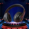 thumbnail image 1 of Headphones – New Headset LED Light-emitting Plug Bluetooth Color Gradient Wireless Bluetooth Headset Mobile Phones, 1 of 6