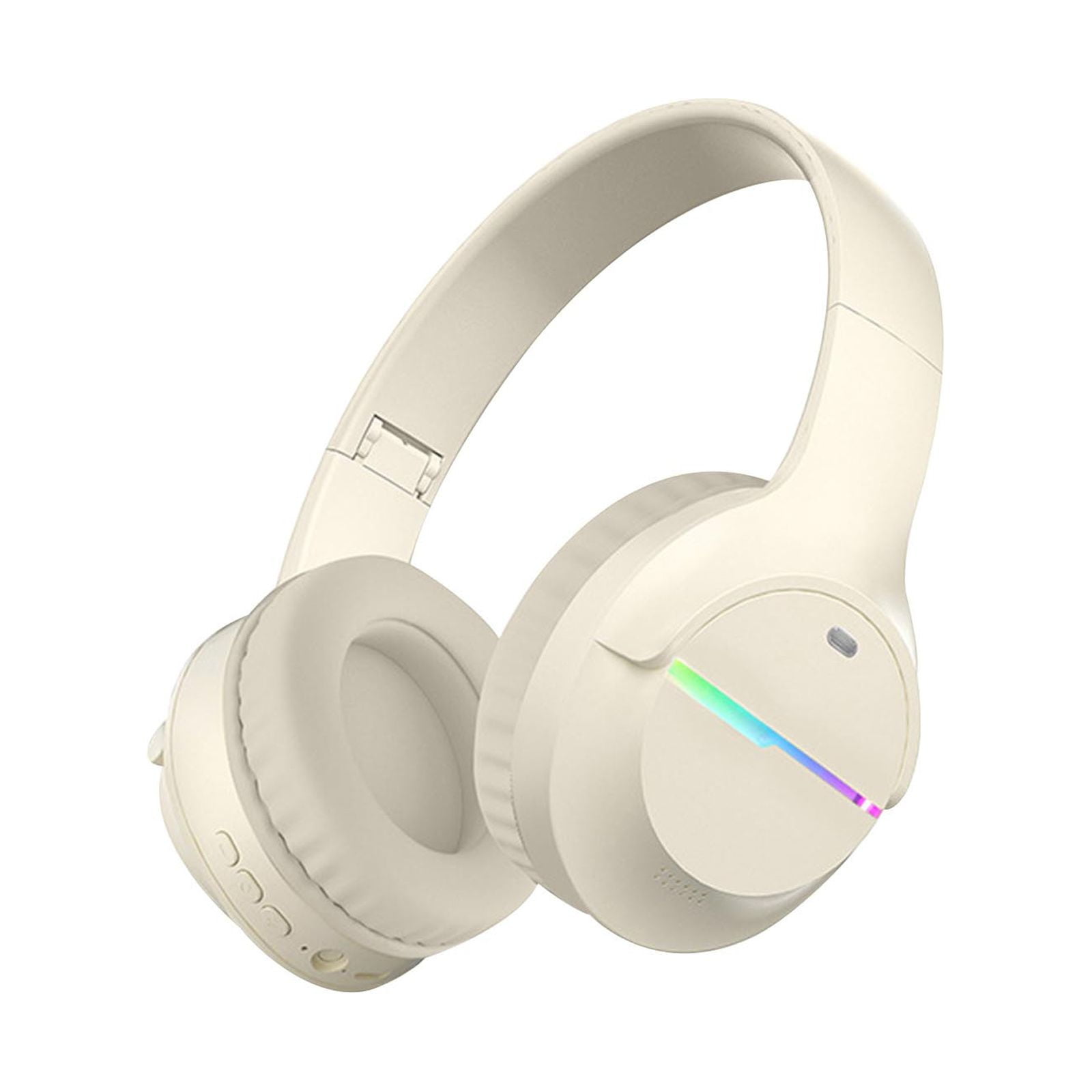 Headphones, New Headworn Wireless Earphones Bluetooth Factory Stereo Intelligent Noise Reduction Long Range Sports Earphones, Headphones for Women(Khaki)