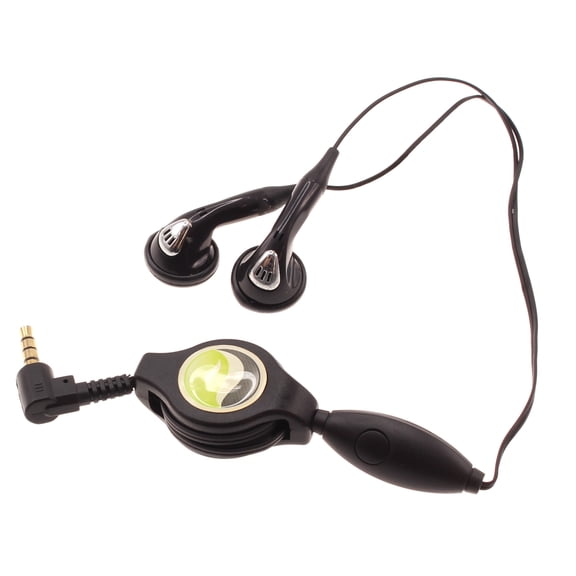 Headphones Retractable Earphones for Jitterbug Smart3 Phone - Hands-free Headset 3.5mm w Mic Earbuds Earpieces K4P Compatible With Lively Jitterbug Smart 3 Model