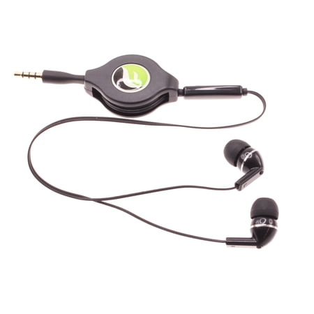 Headphones Retractable Earphones for Motorola Moto G Pure - Hands-free Headset 3.5mm w Mic Earbuds Earpieces Microphone G2A Compatible With Motorola Moto G Pure Phone