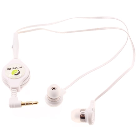 Headphones Retractable Earphones for Motorola Moto G Pure - Hands-free Headset Handsfree Earbuds Earpieces Microphone O3A Compatible With Motorola Moto G Pure Phone