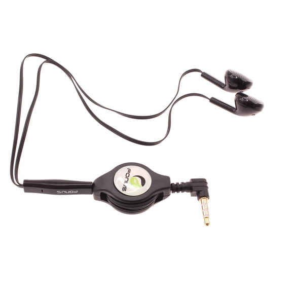 Headphones Retractable Earphones for LG Premier Pro Plus (L455DL) - Hands-free Headset Handsfree Earbuds Earpieces