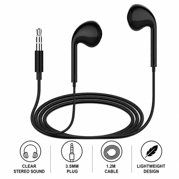 Headphones for Roku Remote, 3.5mm Wired in Ear Headphone Compatible with Roku Voice Remote Pro, Ultra Remote, You'll Hear Your Favorite Movies and TV Shows (Black / 1.6 FT)