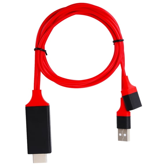 Home Electronics Screen Mirroring Cable, Screen Mirror Cable High Performance for USB To Red