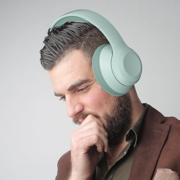 Headphones Skegnu Headset Bluetooth Headphones Noise Cancellation Plug-in Stereo Wireless Headset on Clearance for Music,Work,Gaming,Movie Watching