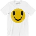 thumbnail image 1 of Headphones Smile Music Club DJ Funky Funk House Electronic House Groove T-Shirt, 1 of 4