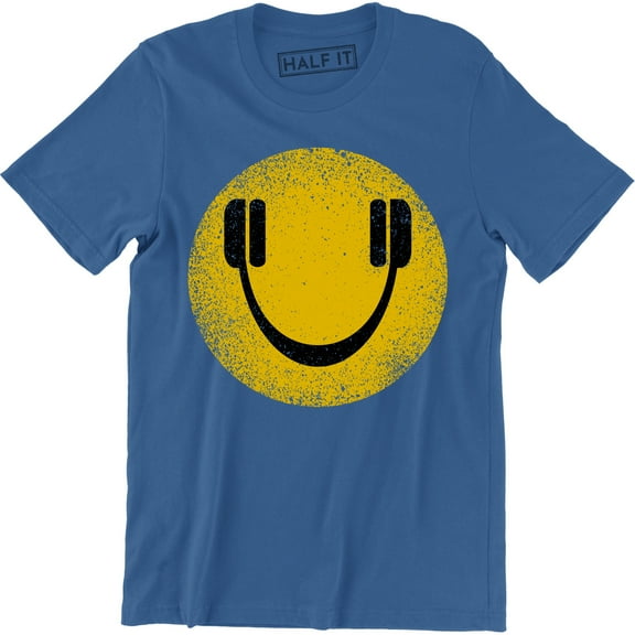 Headphones Smile Music Club DJ Funky Funk House Electronic House Groove T-Shirt