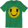 thumbnail image 1 of Headphones Smile Music Club DJ Funky Funk House Electronic House Groove T-Shirt, 1 of 4