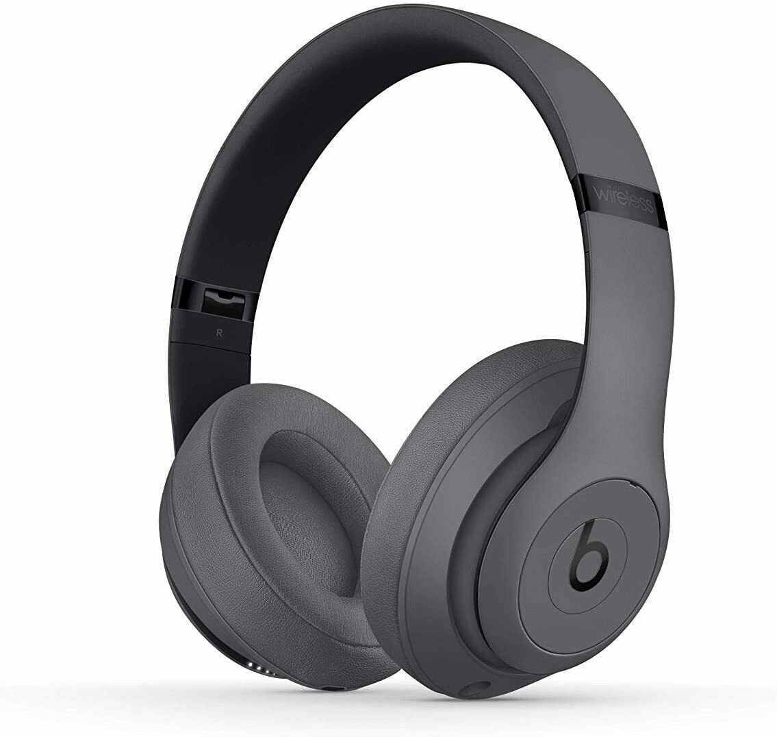 Headphones Studio 3 Wireless Bluetooth Noise Cancelling Over Ear Gray MTQY2LL A