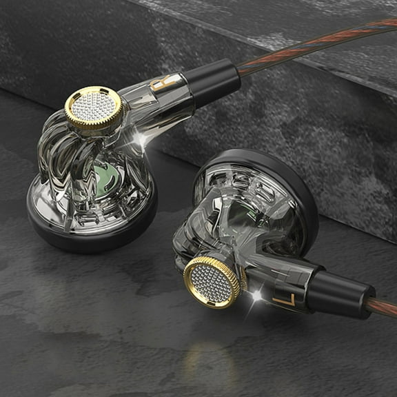 Headphones – Wired Earphones Flat Earbuds Wired Control With Microphone And Sports 16mm Dynamics Flat Earbuds