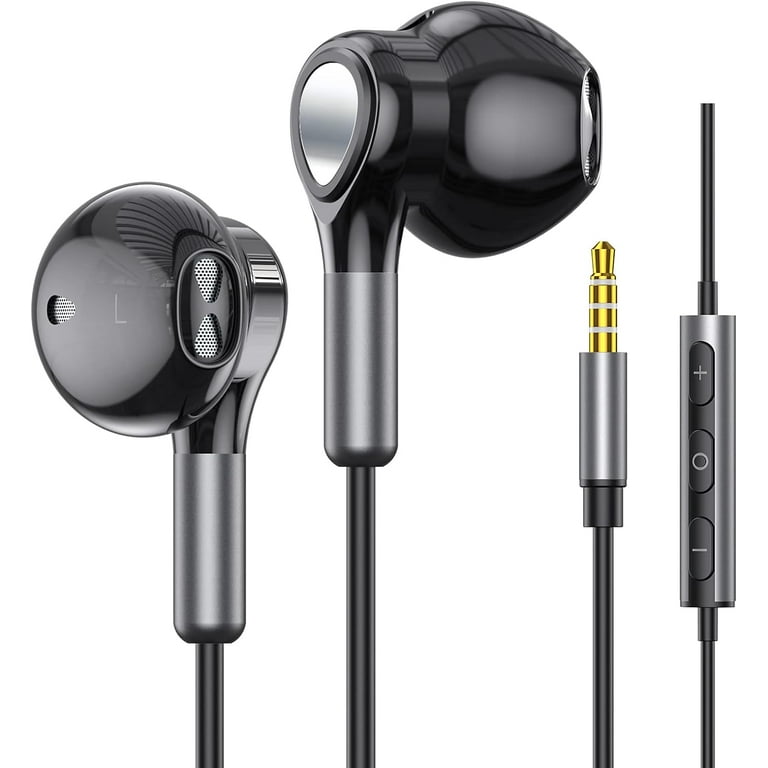 Headphones Wired, In-Ear Wired Earphones Earbuds, Half in Ear