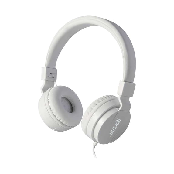Headphones - Wired Over-Ear Headset, 85dB Volume Limiter, Soft Cushion Ear Muffs, 3.5mm for Online Learning, Home Travel, Compatibles with Laptop, Tablet, Mobile Phone