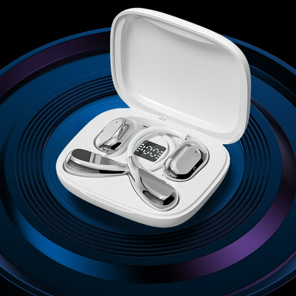 Headphones, Wireless Bluetooth Earbuds Wireless Bluetooth Earphones Long Battery Life BT 5.4 Headphones with LED Display Charging Case