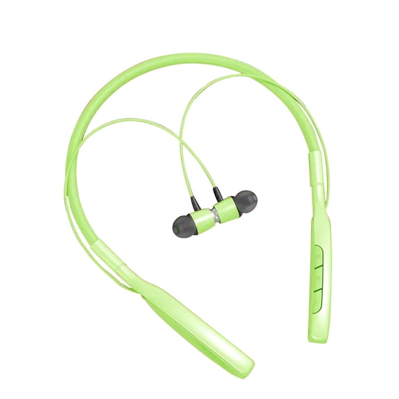 Headphones – Wireless Bluetooth Headset Neck Type Stereo Noise Reduction Universal Plug-in Card Sport Ear Headset Mic