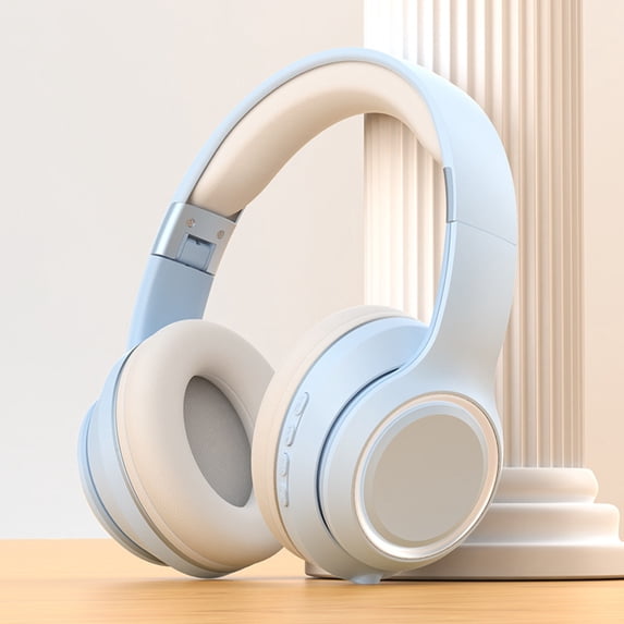 Headphones Wireless Hwkond, Bluetooth Headset Bluetooth 5.3 Esports Headset With Low Latency, Comfortable To Wear, 20 Hours Of Use Time, Foldable Lightweight Headset With Microphone on Clearance