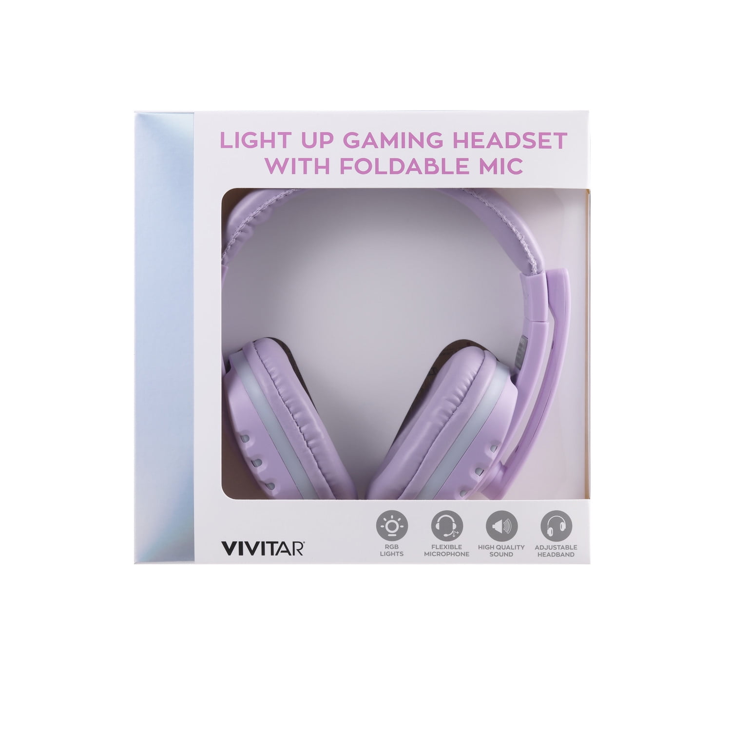 Purple Headphones with Mic