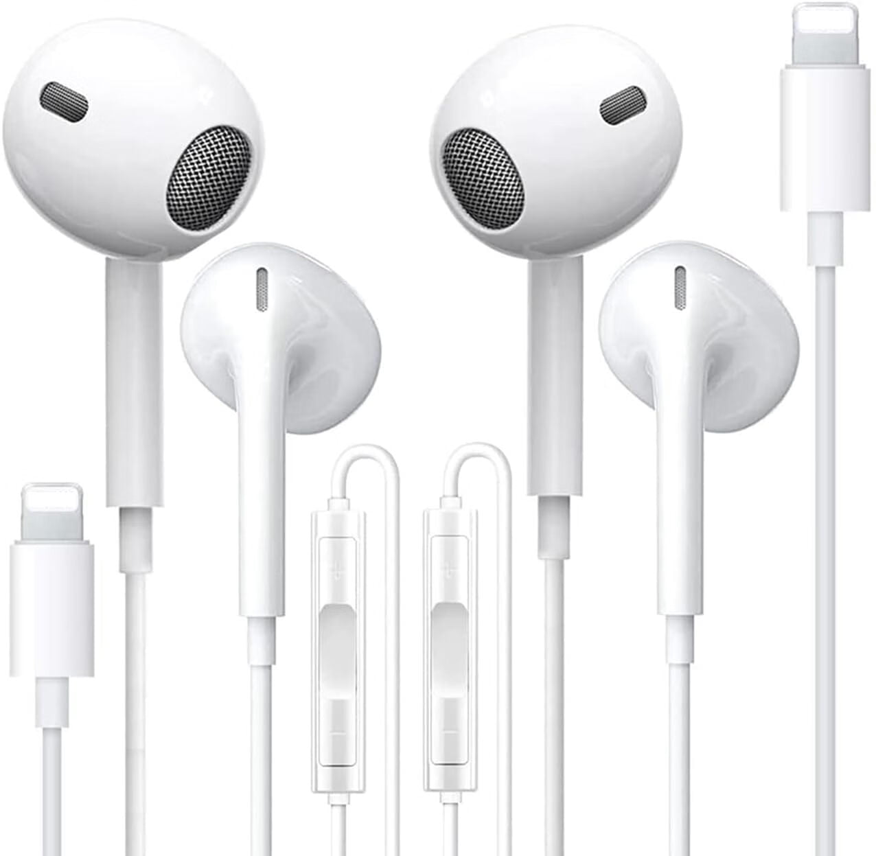 Wired Earbuds Earphones for iPhone 11 Pro Noise Cancelling Earphones Earbuds in Ear Headphones Compatible with iPhone 12 12 Pro Max 11 Xs Xs Max XR X 8 Plus 7 Plus Walmart