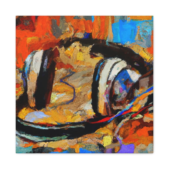 "Headphones in Harmony" - Canvas