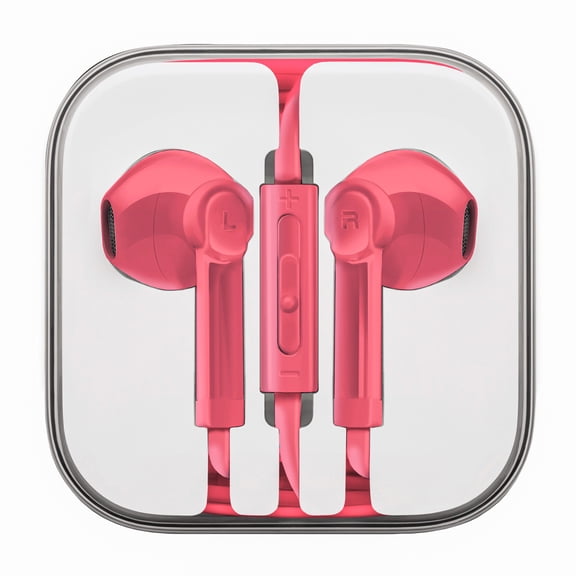 Headphones with Mic, Corded Headphones Wired Headsets with Microphone, Volume Control for Cell Phone, Tablet, PC, Laptop, MP3/4, Video Game, Pink