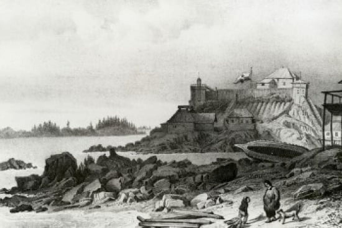 Headquarters Of The Russian American Company At Sitka 1827 Artist Unknown Canvas Art - (18 x 24)