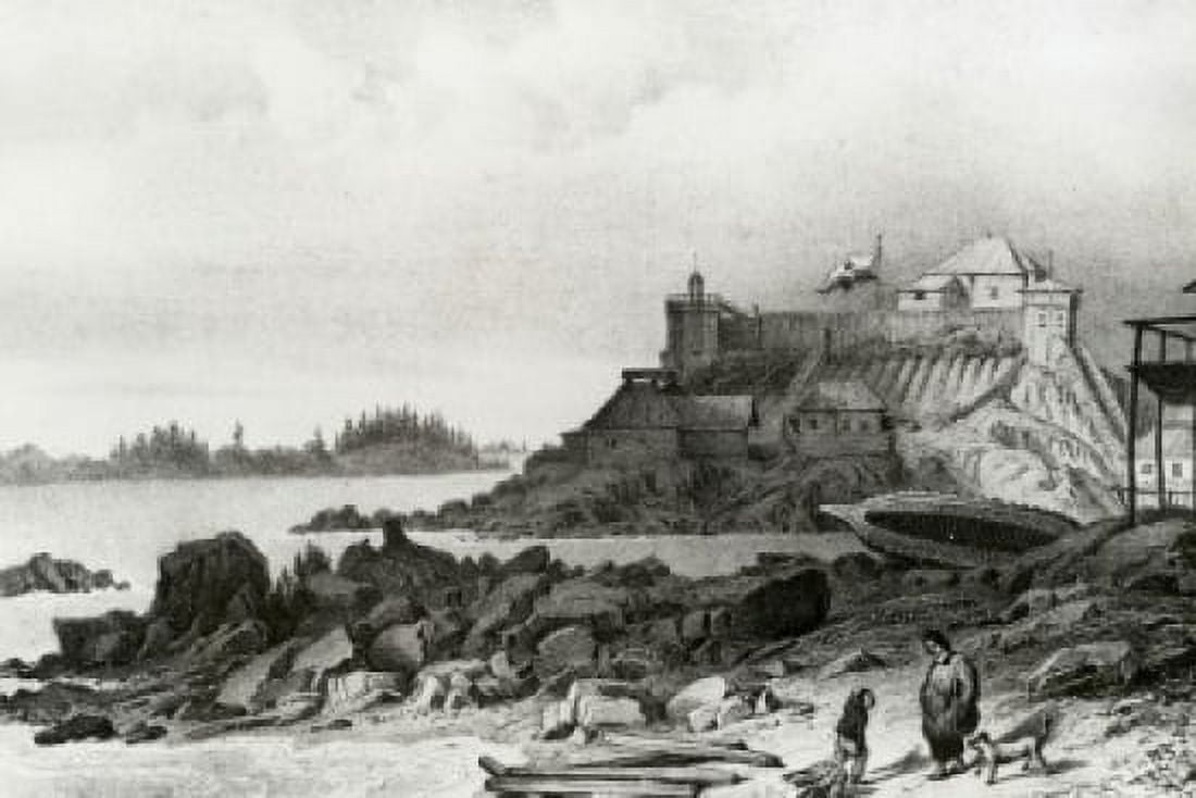 Headquarters Of The Russian American Company At Sitka 1827 Artist Unknown Canvas Art - (24 x 36)