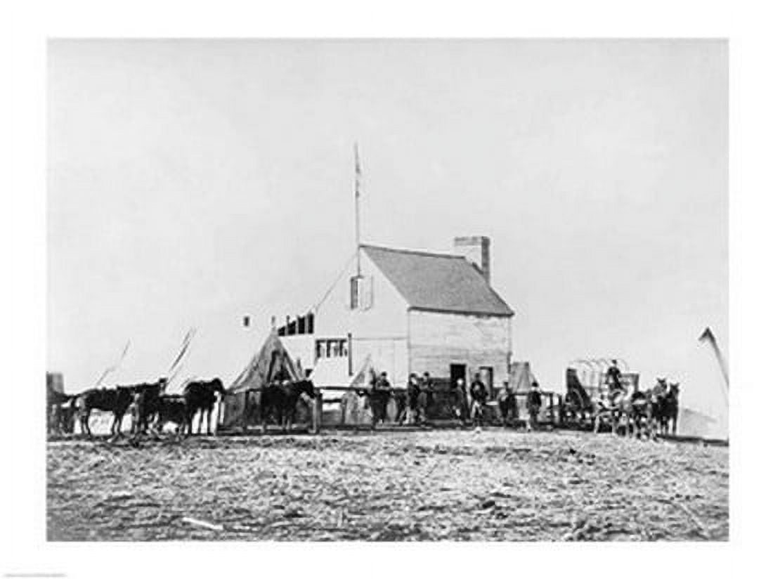 Headquarters of Sanitary Commission Brandy Station Virginia 1863 Canvas Art - (24 x 18)