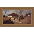 thumbnail image 1 of Headquarters of commander of Ruschuksk detachment in Brestovets 24x17 Gold Ornate Wood Framed Canvas Art by Polenov, Vasily, 1 of 2