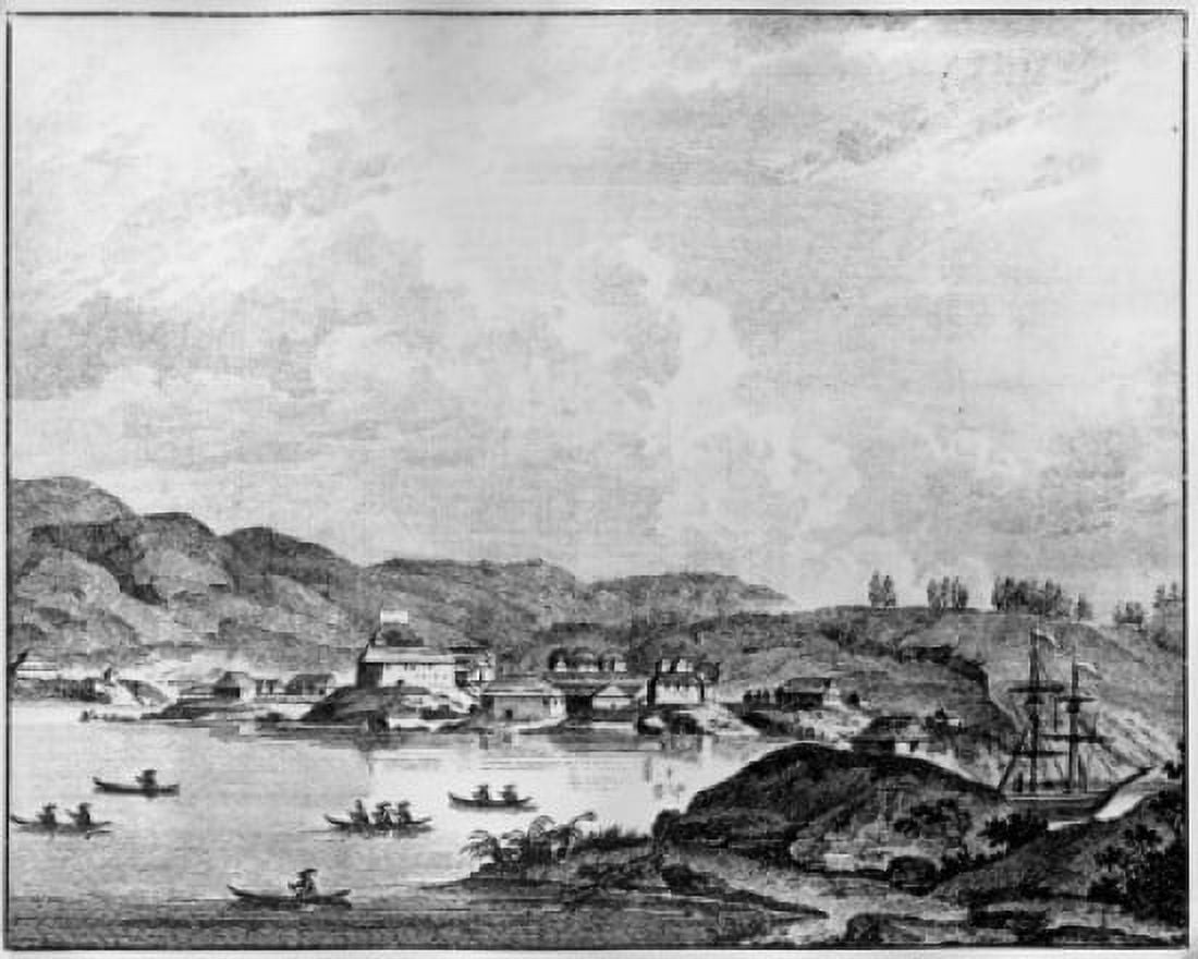 Headquarters of the Newly Founded Russian American Company at Kodiak Alaska - 1799 Artist Unknown Engraving Canvas Art - (18 x 24)