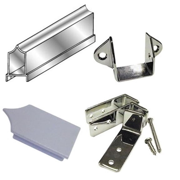 Headrail For 1-1/4 Inch Post 10 Feet Long - Aluminum