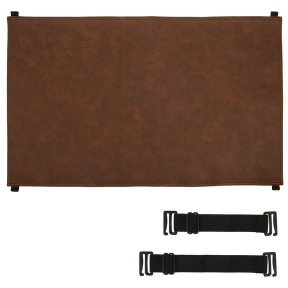 Headrest Cover Faux Leather Recliner Headrest Protector Waterproof Recliner Headrest Cover Easy to Install Chair Arm Headrest Covers with Elastic Straps for Furniture Sofa Couch