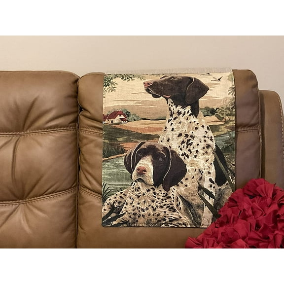 Headrest Cover for furniture slipcover furniture protectors recliners chairs sofas loveseat theater chairs office chairs home decoration English Pointer 17x27