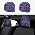 thumbnail image 1 of Headrest Covers for Cars Accessories Interior for Women Men 2Pcs - Blue Carnations Flowers Head Rest Cover for Car Decorations, Car Headrest Cover for Car Decor Interior, 1 of 8