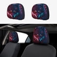 thumbnail image 1 of Headrest Covers for Cars Accessories Interior for Women Men 2Pcs - Cool Wolf Head Head Rest Cover for Car Decorations, Car Headrest Cover for Car Decor Interior, 1 of 8