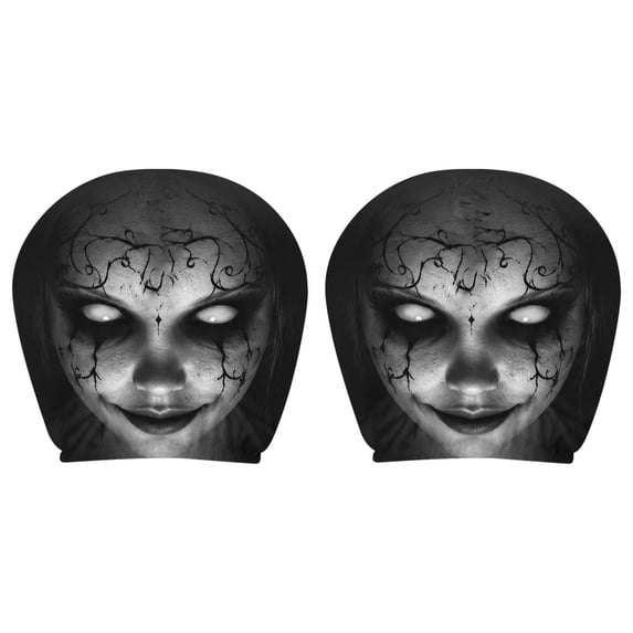 Headrest Covers For Cars Funny Headrest Cover Ghost Headrest Covers For Car Stretchy Seat Headrest Protector Car Headrest Cover Ghost Ride Headrest Cover
