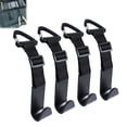 thumbnail image 1 of Headrest Hooks for Car Adjustable 4 Pack Vehicle Seat Back Organizer Storage Hanger Holder for Purse Bags Universal Fit with Clip Black, 1 of 7