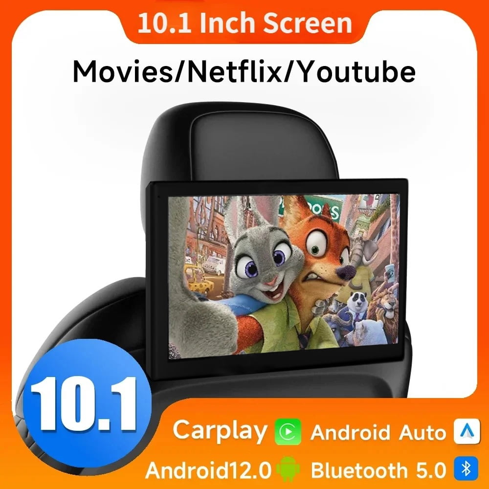 Headrest Monitor Display IPS Android 12 2+32G Tablet Touch Screen For ...
