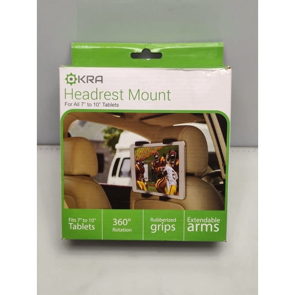 Headrest Mount For All 7" To 10" Tablets 360-Degree Rotation