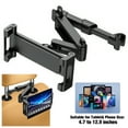 thumbnail image 1 of Headrest Tablet Holder Car Mount Fits for Phones Tablet ipad Car Tablet Holder with 360° Rotating Adjustable, Black, 1 of 11