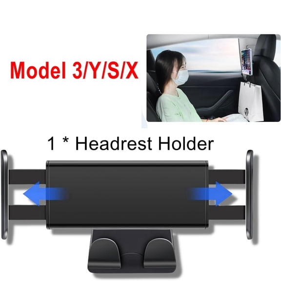 Headrest Tablet Holder For Tesla Model 3 Y Juniper Back Seat Phone Mount Hook 360° Stand Center Console Organizer Accessories