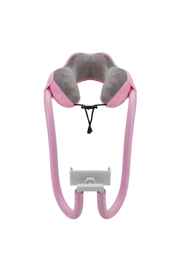 Headrest Tablet Mount 2In1 Memory Foam U Shaped Travel Sleep Neck Support Back Cushion for Car
