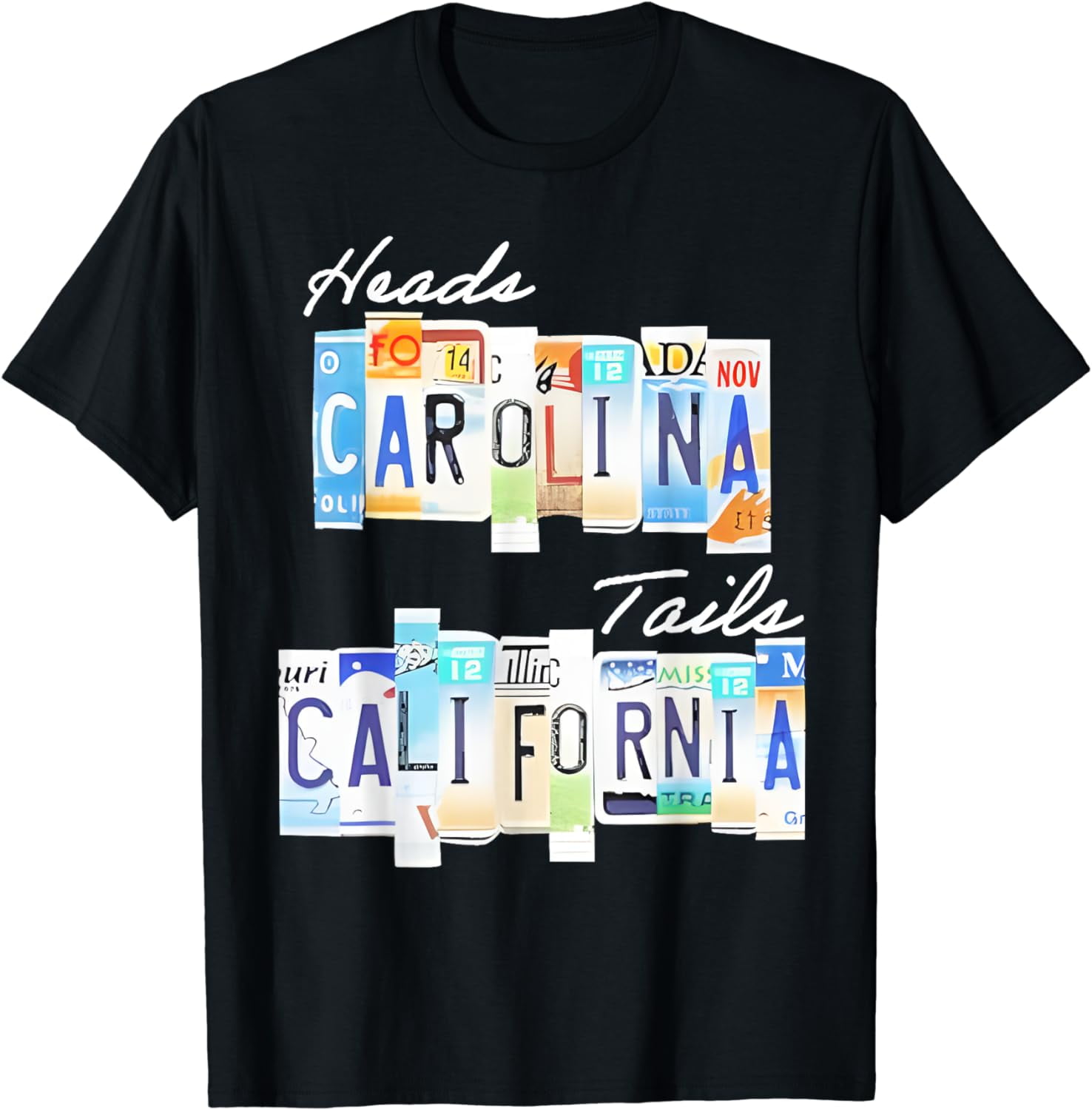 Heads Carolina Tail California Beach Paradise Western Summer TShirt