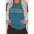 thumbnail image 1 of Heads Carolina Tails California Trip Graphic Tee T-Shirt, 1 of 9
